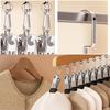 1PCS Solid Wooden Trouser Clip Home Closet Stainless Hat Skirt Storage Rotatable Multi-Clip Student Dormitory Storage Clip