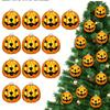 Lillian Vernon Glass Jack-o'-Lantern Halloween Keepsake Ornaments - Set of 12 Mini