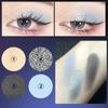 4 barvy Punk Smokey Matte Glitter Eyeshadow Dlouhotrvající třpytivé oční stíny Paletka make-upu Cool Toned Black Blue Eye Pigment