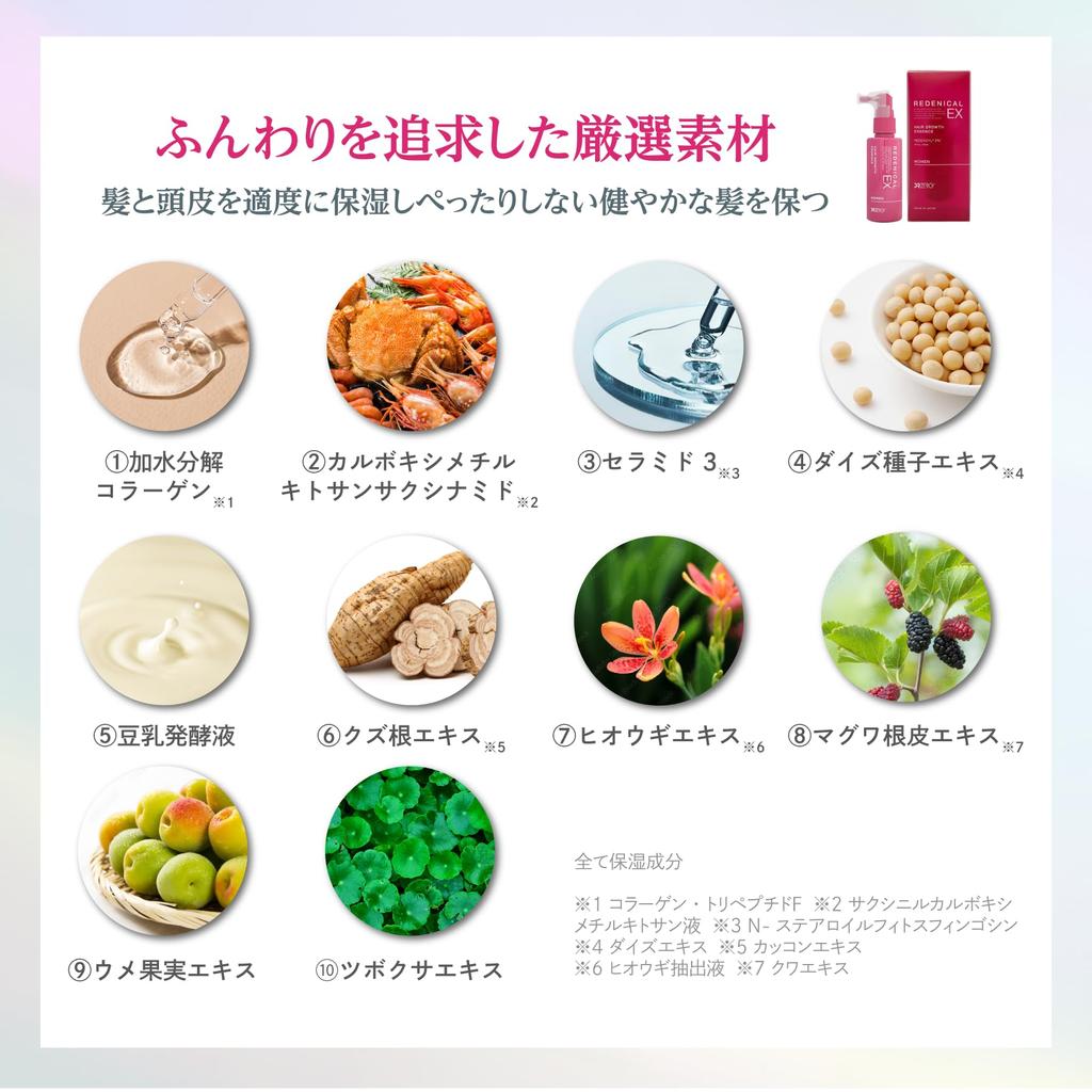 DRZERO Redenical EX Medicated Hair Growth Serum Women 60mL Made in Japan [Quasi-drug] WOMEN/For