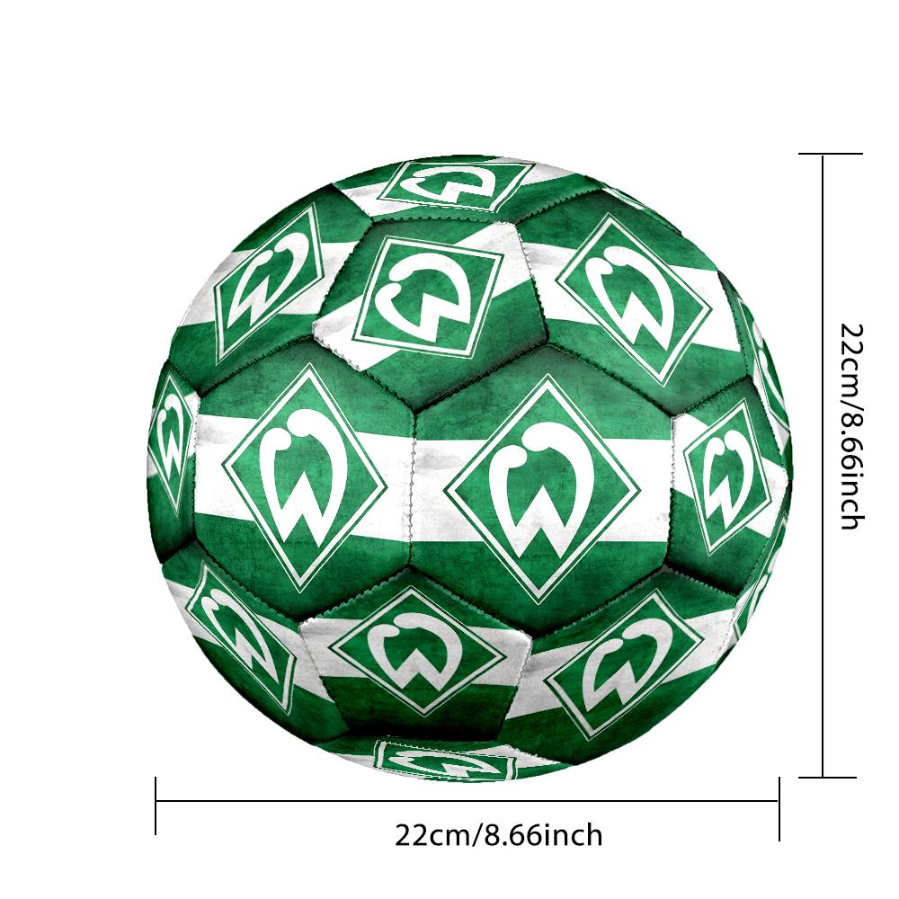 Green Bremen Emblem Size 5 Soccer Balls, Anti-Slip, Protective Football, Outdoor Sport, a Unique Gift Suitable for Him/her, Birthdays