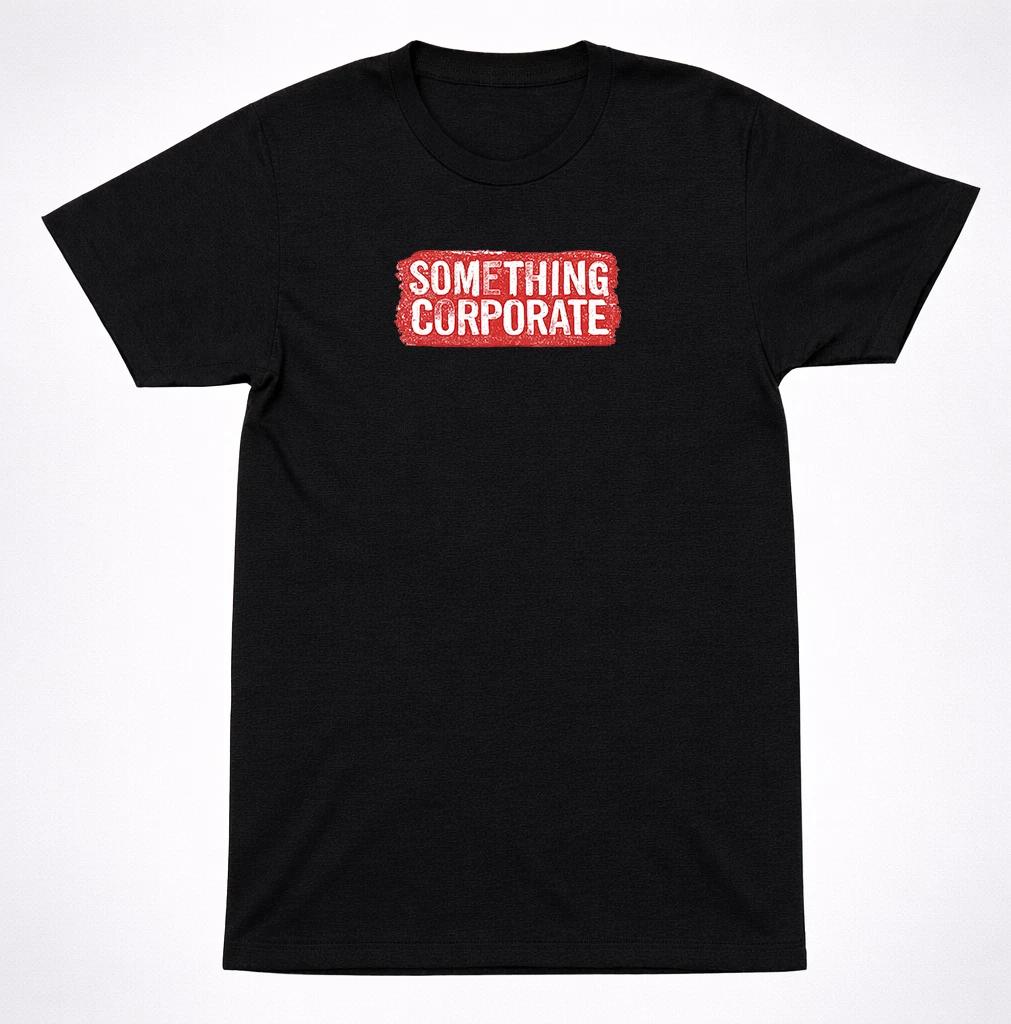 

Something Corporate Red Logo T-Shirt Piano Rock Emo Alternative Band Tee 3XL