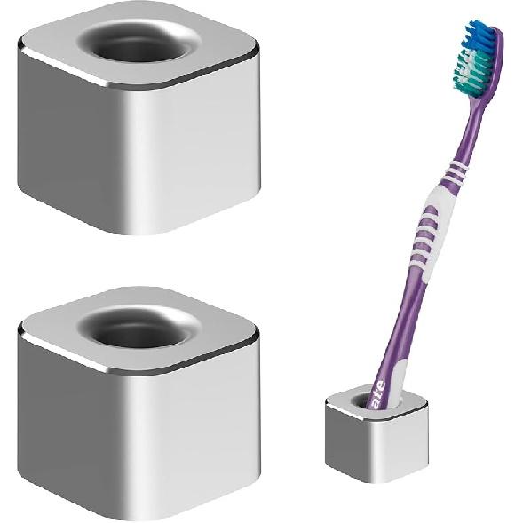 

Linkidea 2 шт. Мини-подставка для зубных щеток, Алюминиевая подставка для зубных щеток, Подставки для бритв для ванной комнаты, столешниц, Офисная подставка для ручек, подставка для карандашей серебряный