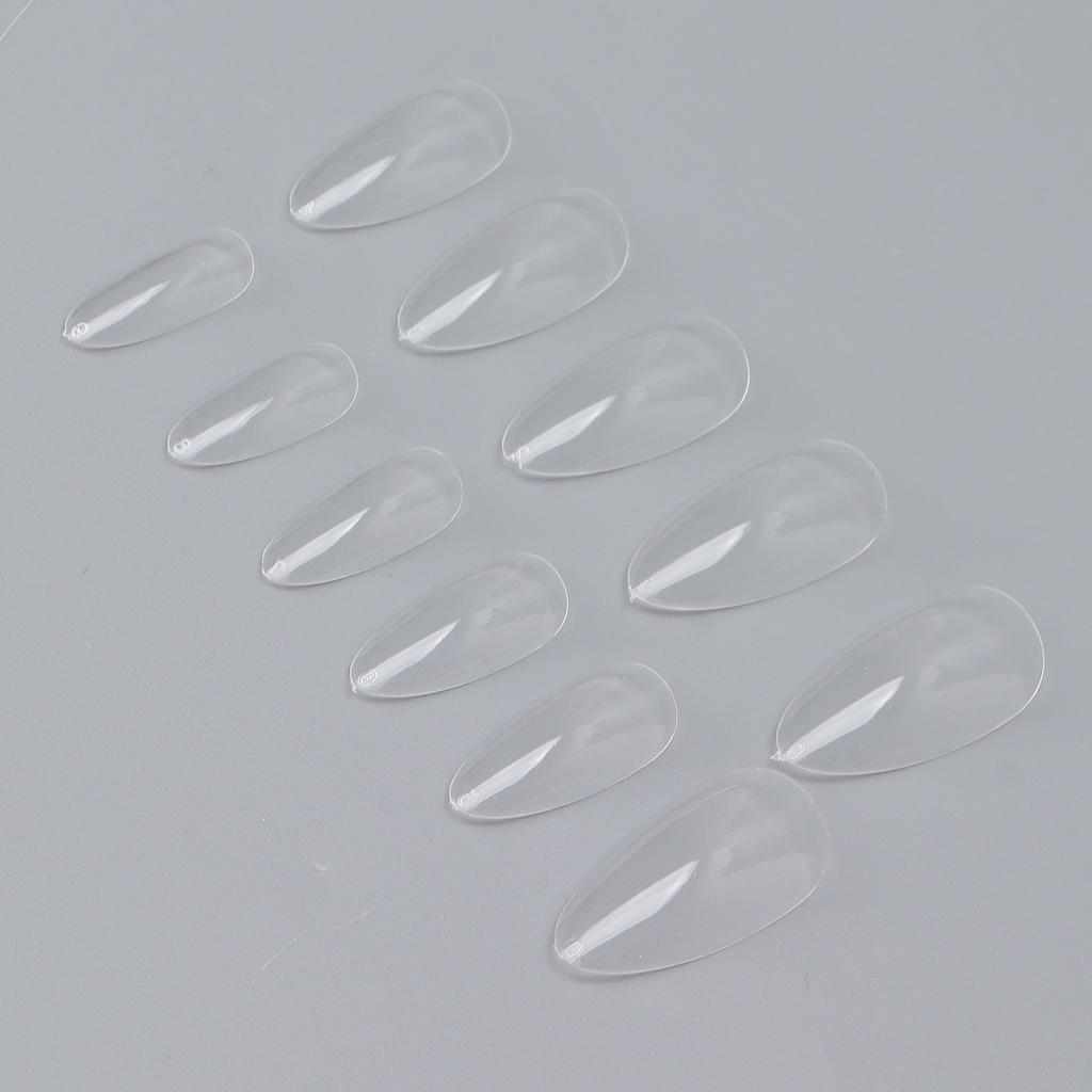 500pcs Transparent Nail Tip Professional Home Salon Portable DIY Fake False Nail Set Accessory for Women