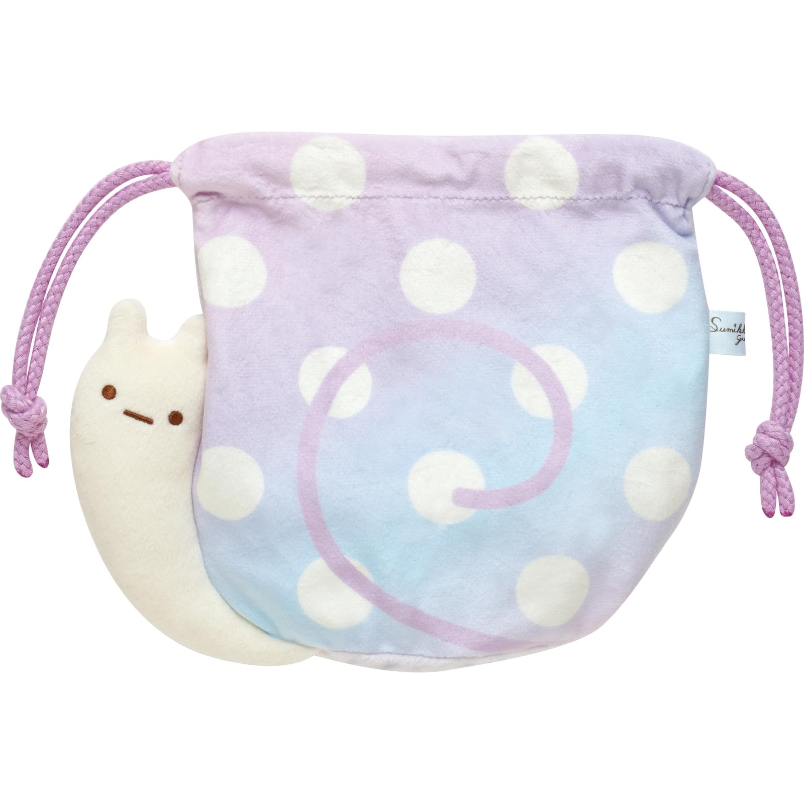 

San-X Sumikko Gurashi [A Sparkling Night with Lizard and Mom] Plush Drawstring Bag Fake Snail CA48002