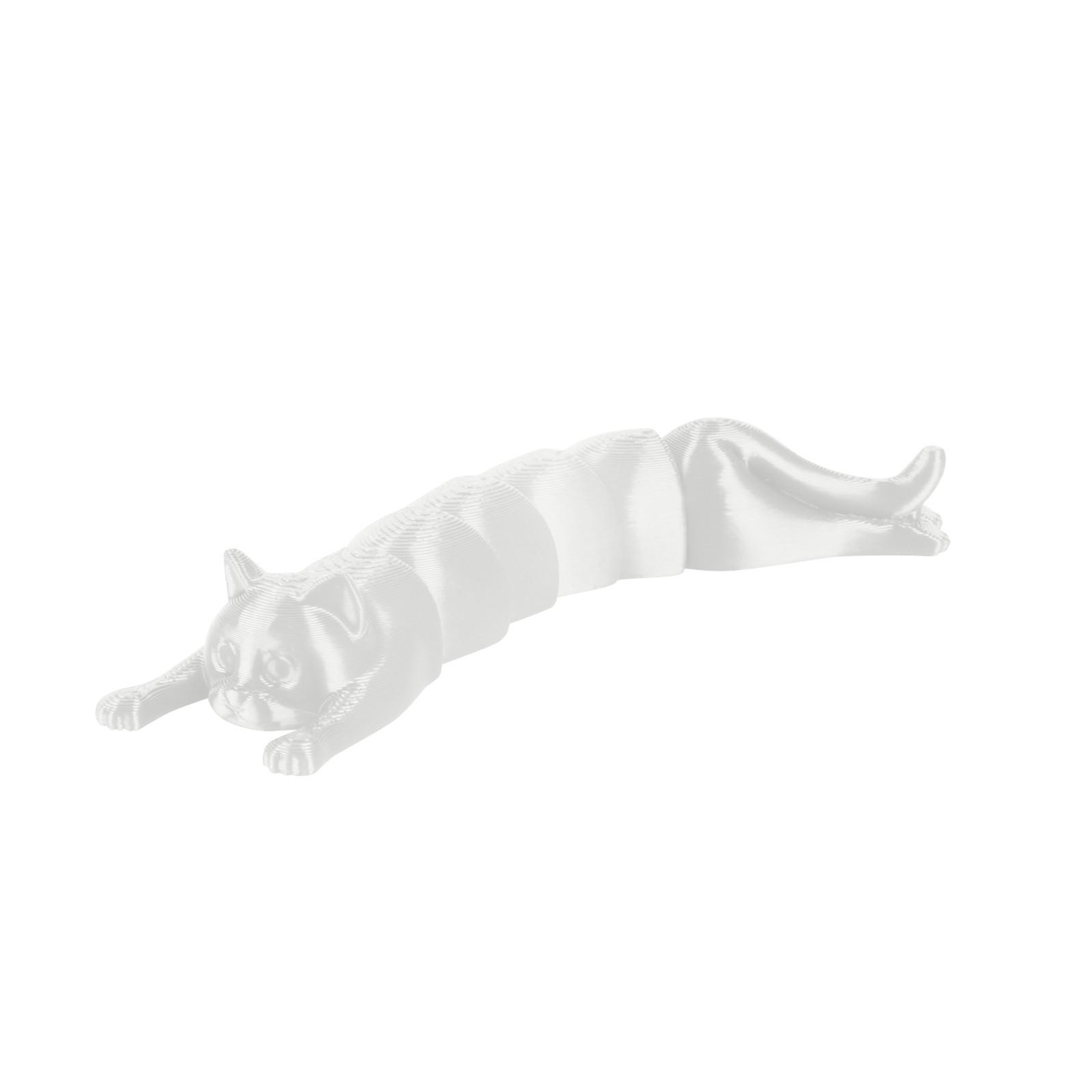 

3D-печатная шарнирная игрушка-кошка, креативная игрушка, декоративная шарнирная модель животного для взрослых и детей One Size белый