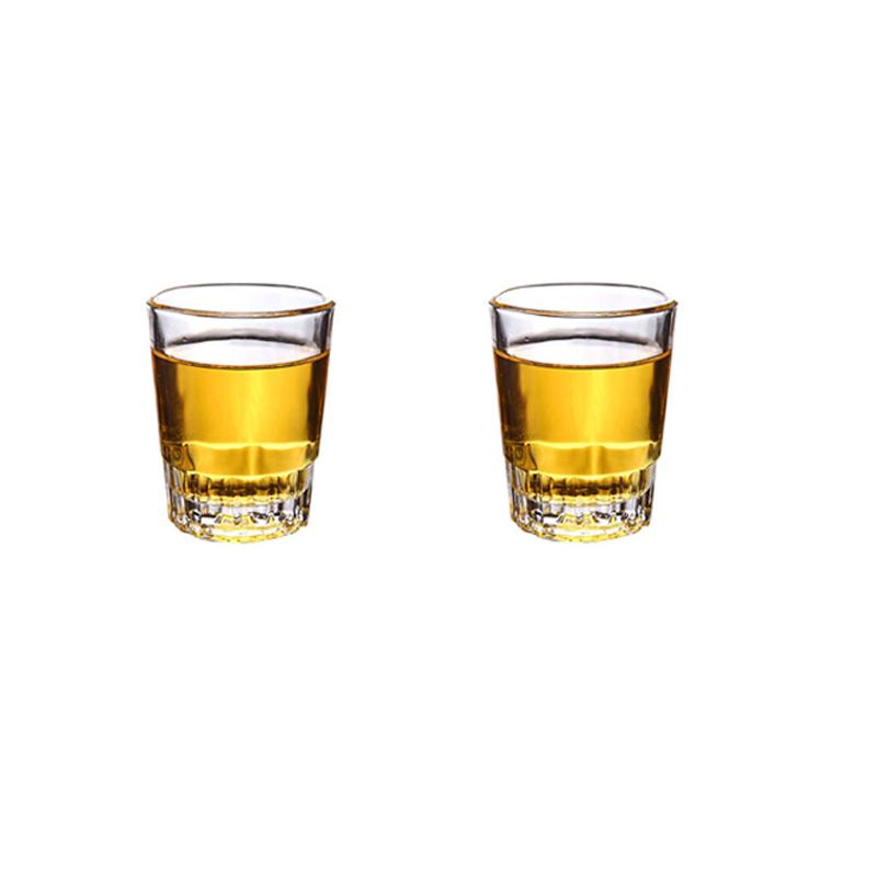 50ml/90ml/70ml Carved Glass Cup Luxury Baijiu Cup Thick Bottomed Vodka Glass Spirits Cup Exquisite Wine Glass Party Glassware