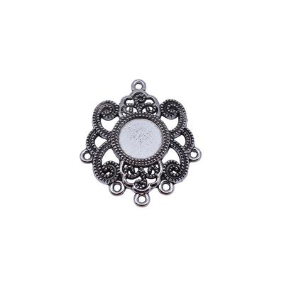 Accessories Parts Base Setting Multi-Hole Earring Connector Minimalist Jewelry Components QA044