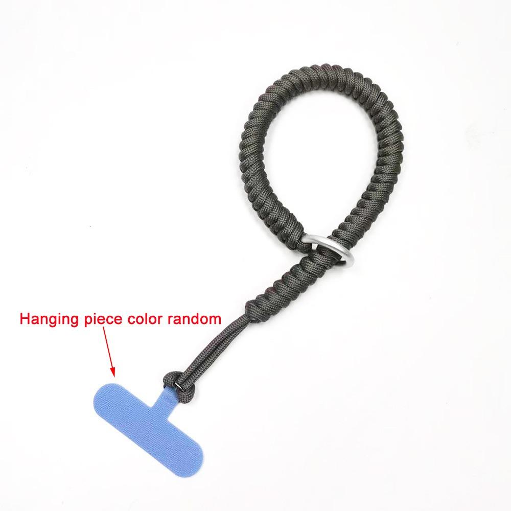 

Handmade Woven Mobile Phone Strap Round Rope Cellphone Lanyard Mobile Phone Wristband Accessories серый