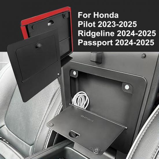 Black For 2023-2025 Honda Pilot Center Console Hidden Storage Box  Accessories