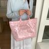 Transparent Pvc Tote Bag Large Capacity Waterproof Floral Pattern Shoulder Bag Lightweight Handbag For Women Work Commut Handbag