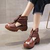 New Women Sandal Fashion Summer Versatile Thick Soled Women Shoe Classic Elegant Temperament Simple Roman Shoe Retro Daily Pumps