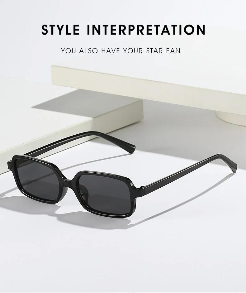 Quadratische Sonnenbrille Damen Herren Vintage Marke Spiegel Stilvolle Sonnenbrille Weiblich Männlich Niedliche Gläser Persönlichkeit Farben