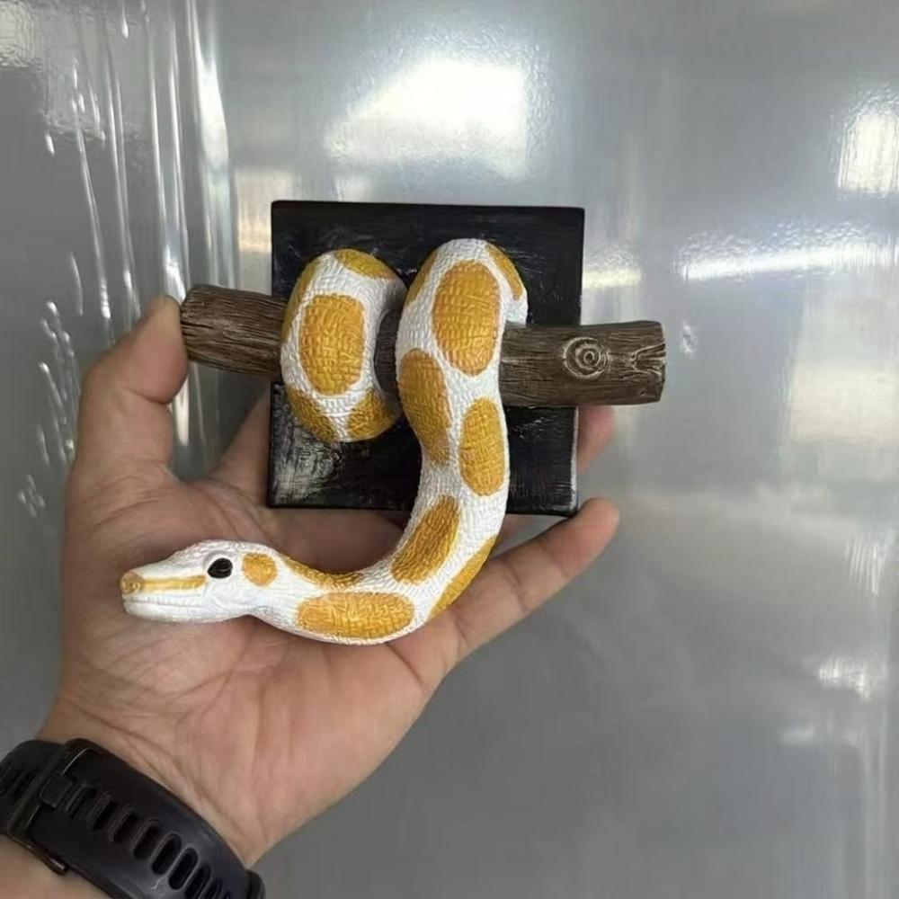 Gothic Accent 3D Metallic Snake Sculpture Realistic Python Hanging Decor Christmas Gift