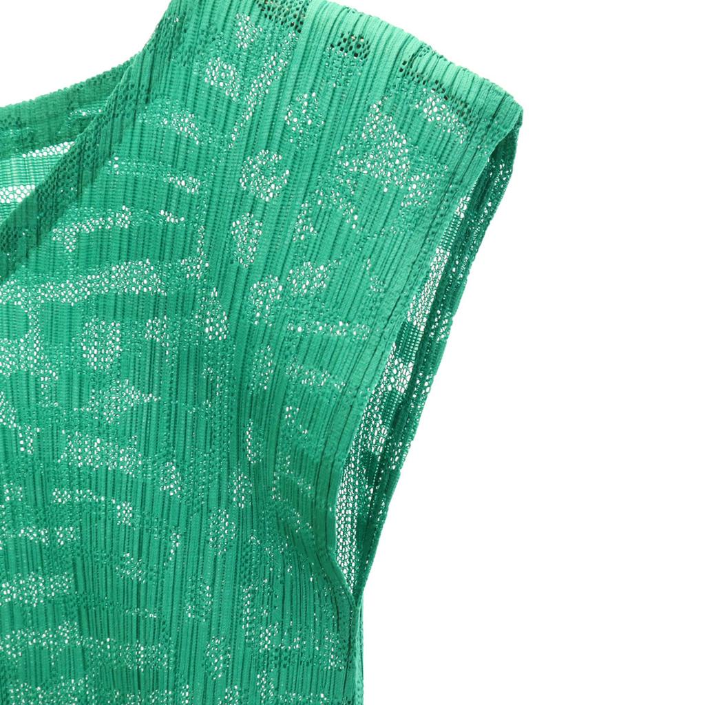 PLEATS PLEASE Made In Japan Overall Handle No Sleeve Pleated Cut Men's Used