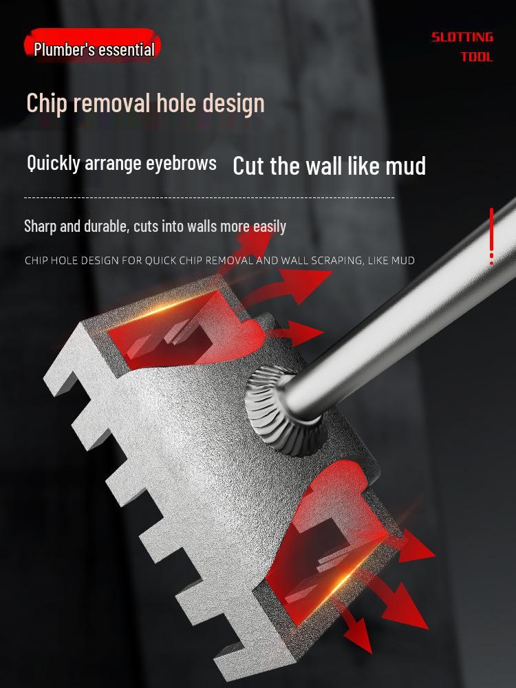 New Square Hole Puncher for Junction Box - Electrician's Thickened Socket Slotting Tool