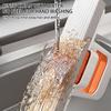 Foldable Mini Mop for Wiping the Table Handheld Cotton-absorbing Bathroom, Kitchen, Housework with 3 Replacement Sponge Heads