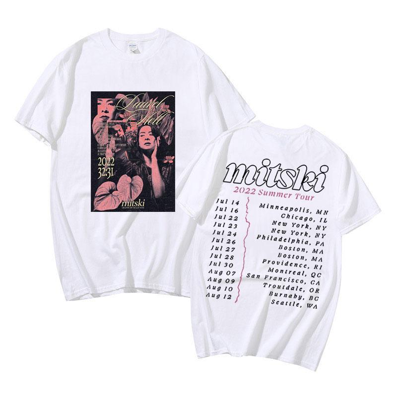 Sommer Mitsky Lorbeer Hölle Begräbt Mich in Makeout Creek Grafik T-Shirt Musik Künstler Herren Reine Baumwolle Freizeit Retro T-Shirt