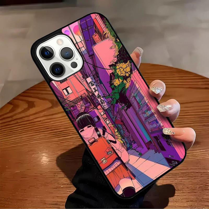 Japanese Style Anime Phone Case For iPhone 17 Air 16 15 14 13 12 11 Pro Max Max Plus Bumper Case Cover