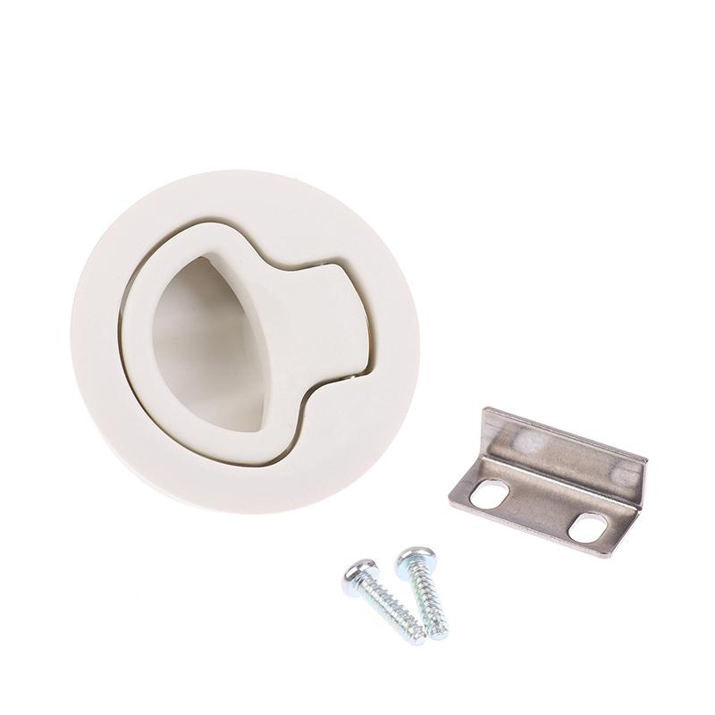 1Pc Round Flush Pull Slam Latch Cabin Flush Door Locker Mount Lift Pull Handle For Rv Yacht Marine Boat Deck Hatches Accessories