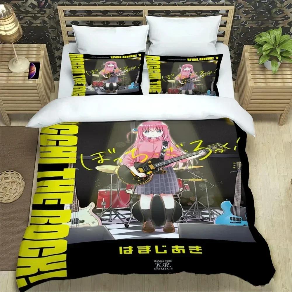 3D Print Anime Bochi the Rock Kesoku Bplus Beding Set Bedrom Soft Modern Bedspreads Comefortable Soft durable Quality Duvet Cover Quilt Pilowcase