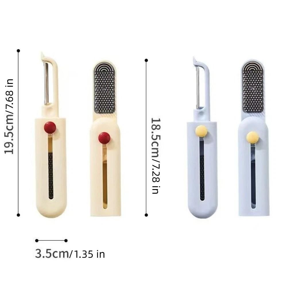 Press-Type Vegetable Peeler Ergonomic Grip Kitchen Peeler Multi-functional Fruit Peeler  Camping