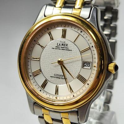 Used CITIZEN CLUB LA MER Men's Watch Date Texture Dial