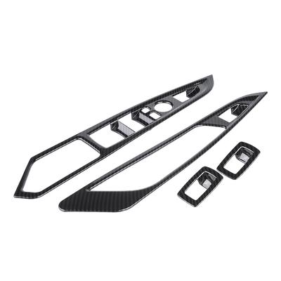 4pcs Carbon Fiber Car Window Switch Button Cover Trim for BMW X5 X6 F15 F16 14 18 Carbon Fiber