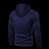 2025 Men's Trendy Solid Color Hooded Sweatshirt - Autumn/Winter Versatile Casual Pullover