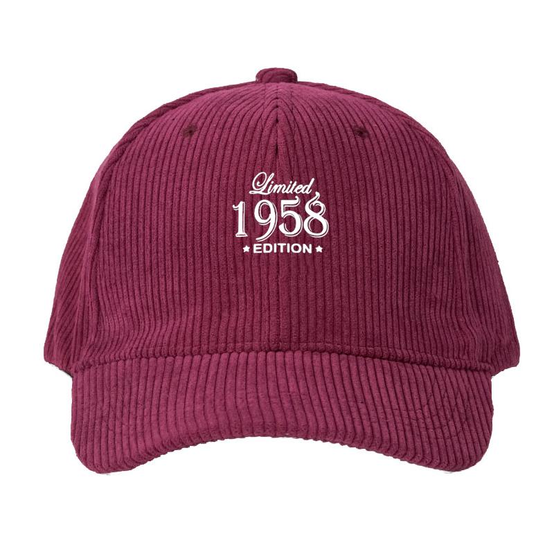 

Corduroy Baseball Cap Men Women Limited Edition Retro Style Fashion Dad Cap Adjustable Classic Sun Hat Casual Outdoor Streetwear розы красного