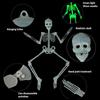 Halloween Hanging Luminous Skeleton Decorations Bar Party Wall Sticker Decorations Outdoor Yard Garden Hanging Ornaments