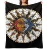 Celestial Mosaic Sun and Moon COASTER Throw Blanket Decorative Beds Warm Custom Shaggy Blankets
