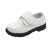 Boys' black leather shoes in British style, new spring model, children's soft-soled shoes for boys, suitable for older children, trendy performance