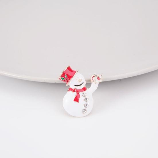 Vánoční brož drahokamy slavnostní vánoční stromeček zvonek věnec tvar sněhuláka Oblečení šperky Nový rok dárek svetr kabát čepice dekorace špendlík na oblečení