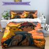 3pcs bedding set Pokémon Trainer Pikachu Includes 1 Comforter + 2 Pillowcases, Without Pillow Inserts, Soft Comfortable, Lightweight Breatha