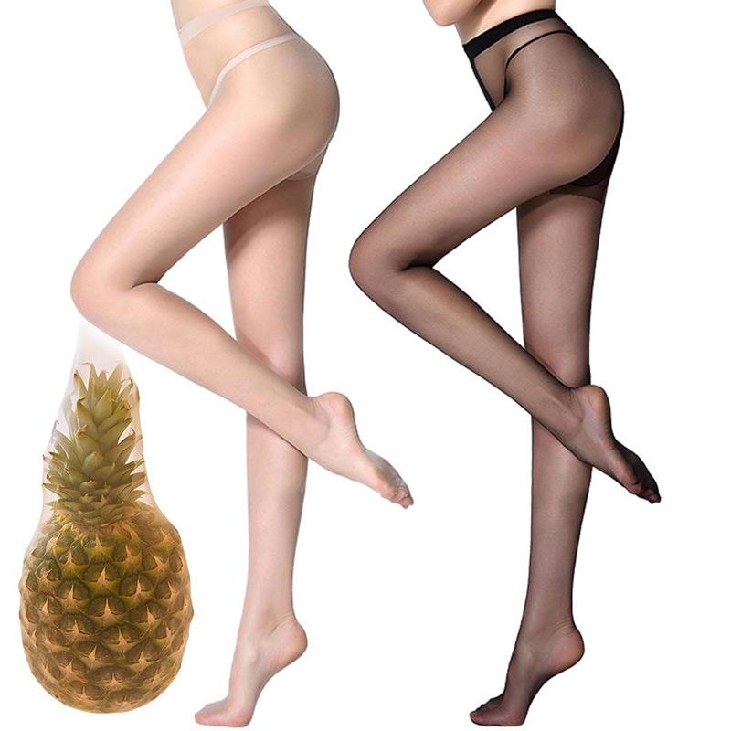 Ultra-Thin Invisible Black Silk Anti-Ladder Pantyhose for Women