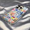 Latest Retro Stamp Creative Designs Phone Case For IPhone 17 Pro Max 16 15 14 Pro Max IPhone 13 Pro Max 11 Plus Transparent Cove