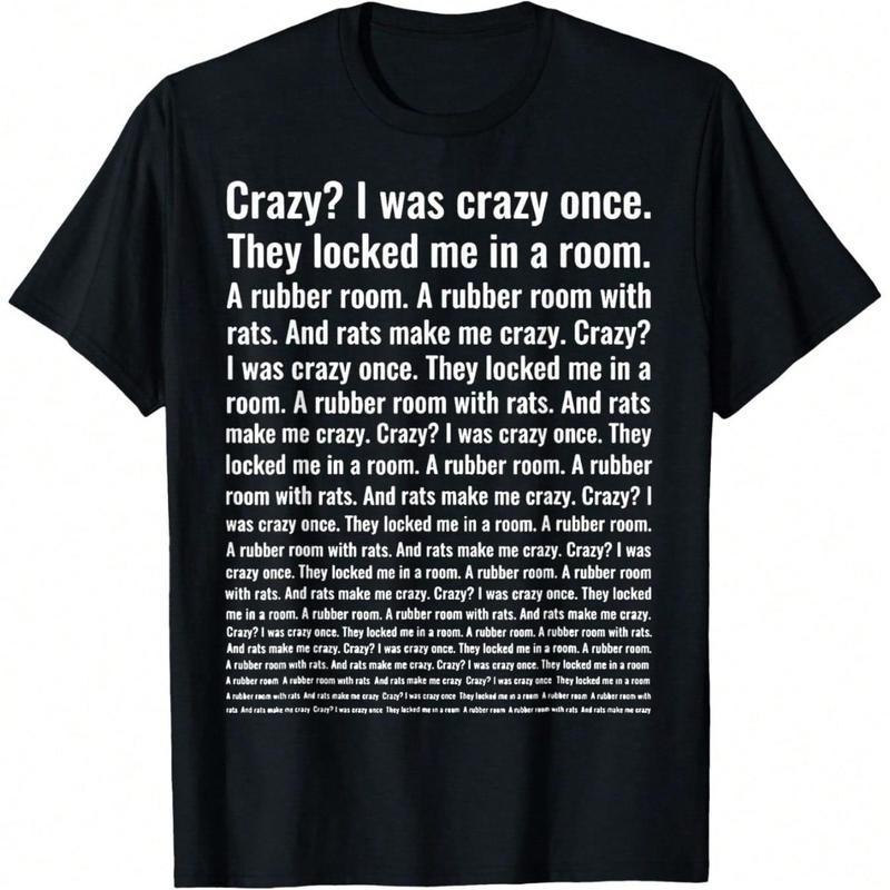 Crazy? I Was Crazy Once. Funny Trending Meme T-Shirt S разноцветный