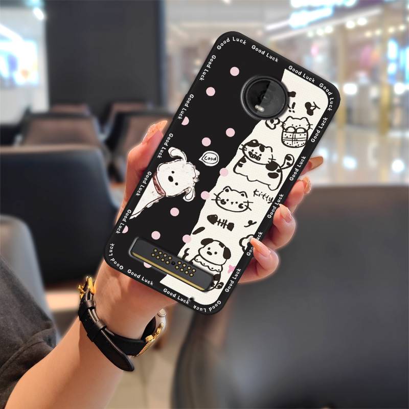 Durable Protective Phone Case For MOTO Z4 Play Graffiti Phone Pouch Cartoon Anti-knock TPU Waterproof Cute Soft Case
