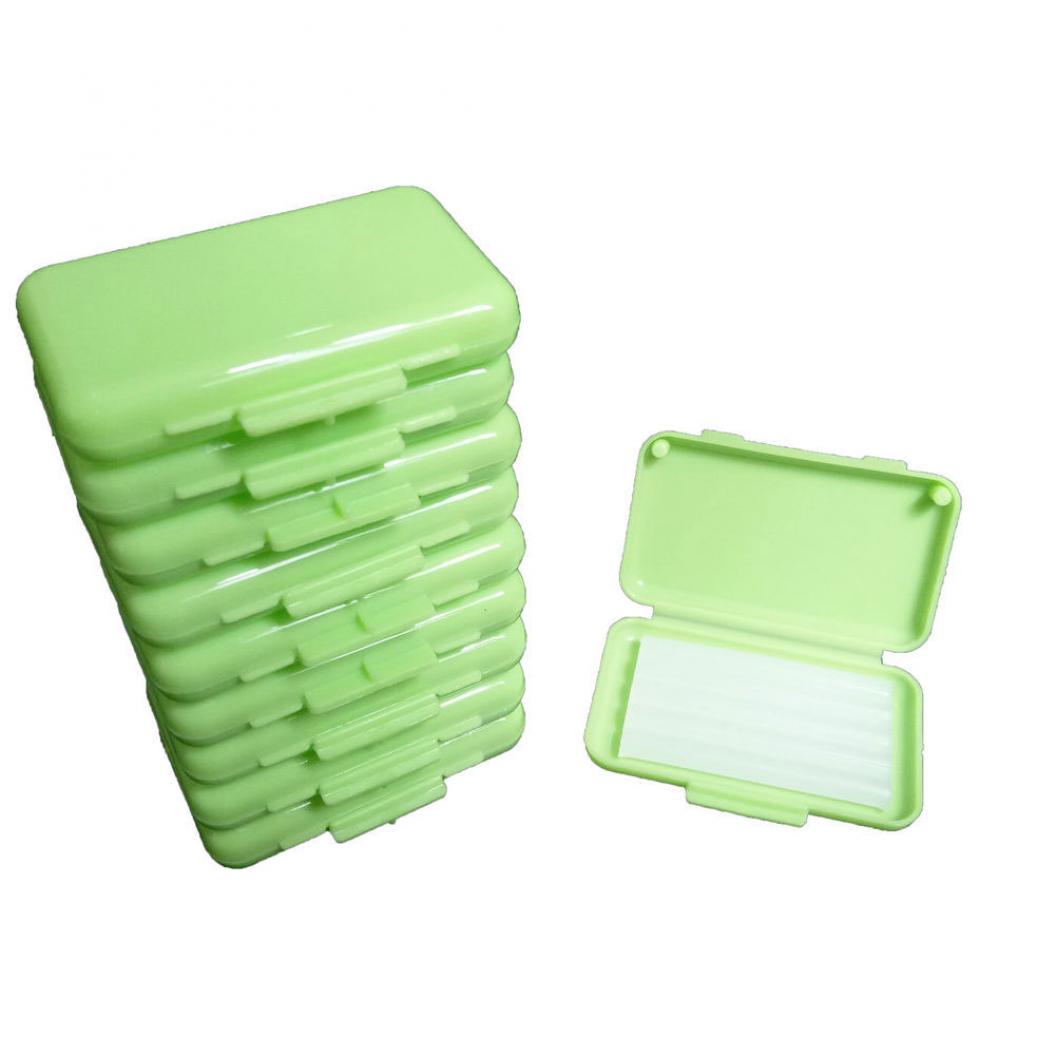 

10 шт./компл., стоматологический ортодонтический воск с фруктовым ароматом для брекетов, брекет, раздражение десен зелёный