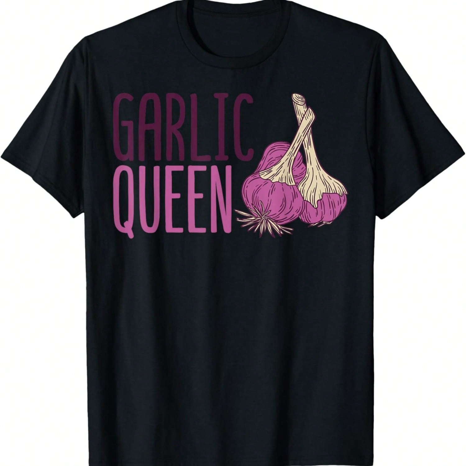 Garlic Queen Gourmet Cooking Seasoning Funny Garlic T-Shirt S разноцветный