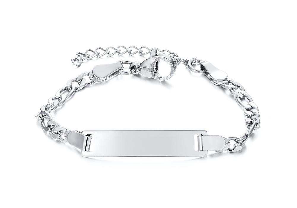 DIY Engravable Women s & Kids Stainless Steel Bracelet