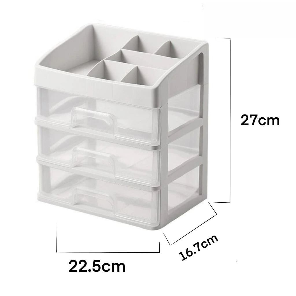 Organisateur Cosmétique Transparent - Rangement de Beauté Style Tiroir pour Bureaux de Résidence et Tables de Toilette
