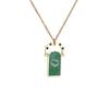Fashionable Card Pendant Necklace Gold-plated Y2K Neck Jewelry  Jewelry Gift