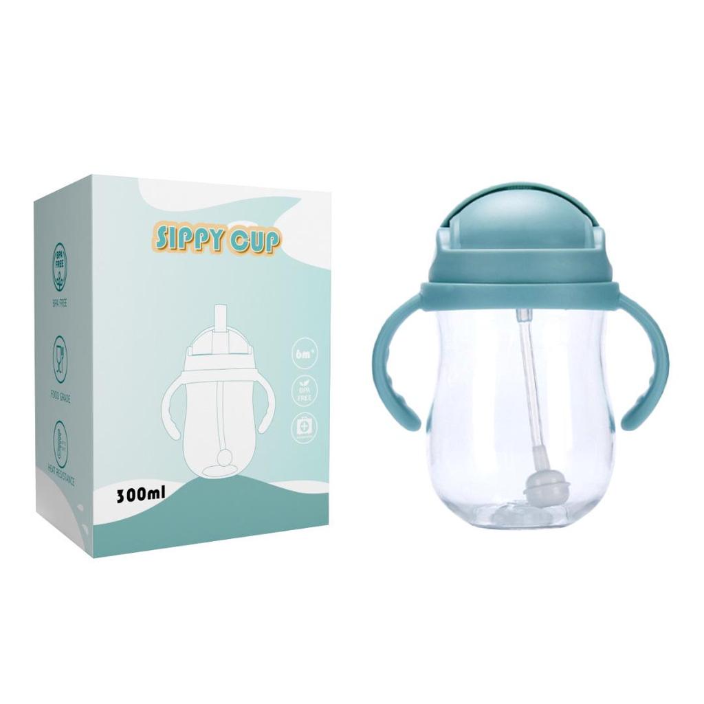 Neugeborenen Babyflasche Schnabeltasse - Tritan Strohbecher, Tropf- und auslaufsicher, Ideal für Säuglinge und Kinder