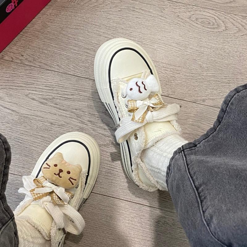 Женская обувь осень новинка котенок рыбка дизайнер нескользящая спортивная обувь — фото 4