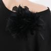 Faux Feather Fabric Corsage Large Lapel Pin Chic 16cm Flower Brooch  Mother's Day