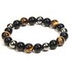 Cross-border Tiger Eye & Hematite Obsidian Beaded Men's Fashion Bracelet