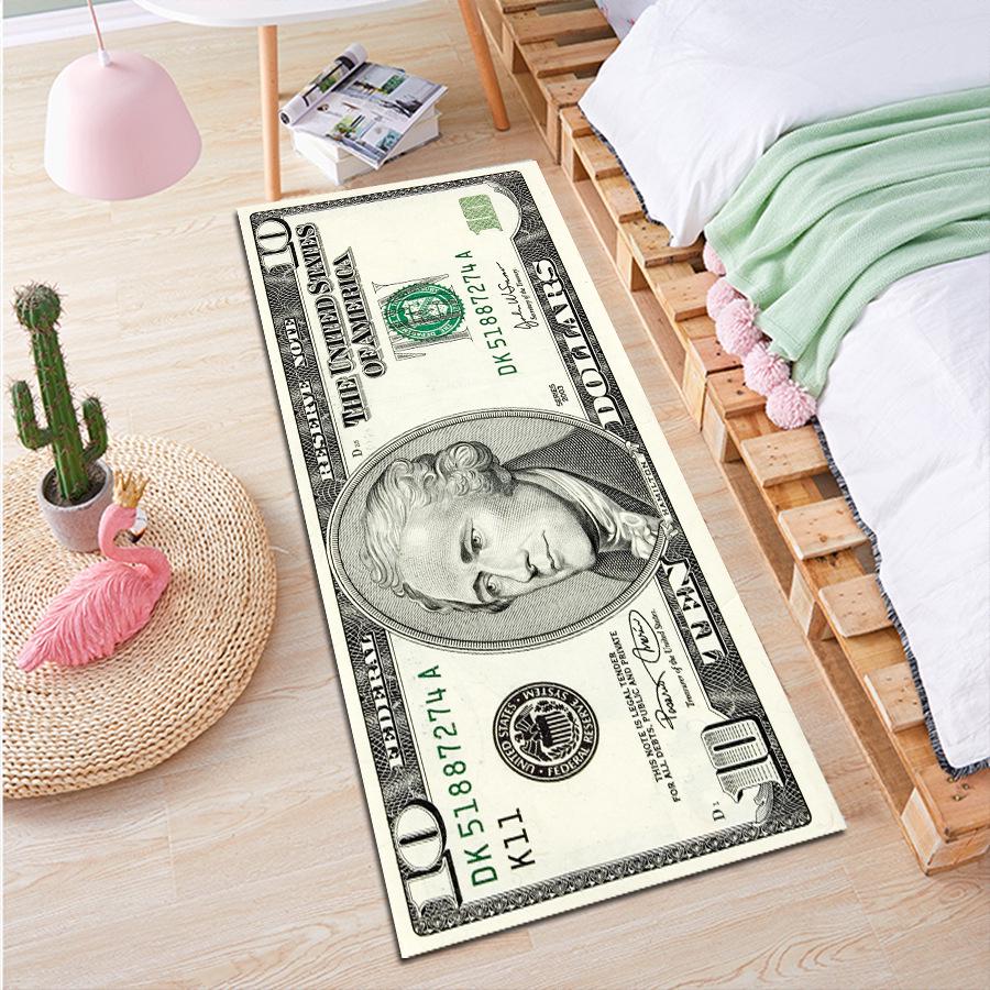 Non-slip Rectangular Rug for Bedroom, Living Room, or Entrance