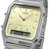 Casio CASIO ANADIGI ANA-DIGI QUARTZ WATCH VINTAGE SERIES AQ-230A-9AMQY Unisex Dual Time Lime Ye...